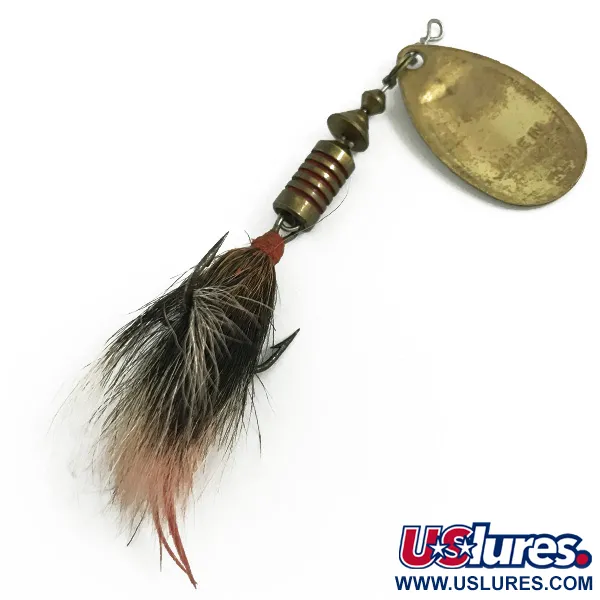 Mepps Aglia 3 dressed Cucchiaino, Oro, 7.3g, Pelo naturale, #5828