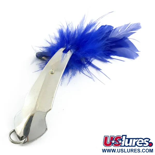 Tony Accetta Pet Spoon 14 Ondulante Antialga, Nickel/Blu, 7g, #5857