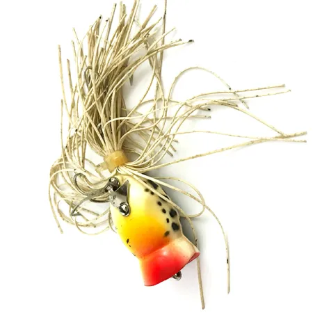 Fred Arbogast Hula Popper, Tiger, 8g, gonnellino gomma, #5858