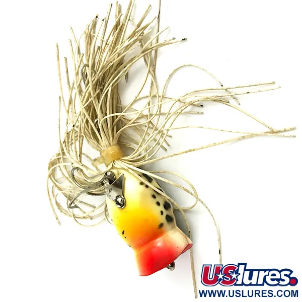 Fred Arbogast Hula Popper, Tiger, 8g, gonnellino gomma, #5858