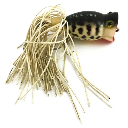 Fred Arbogast Hula Popper, Tiger, 8g, gonnellino gomma, #5858