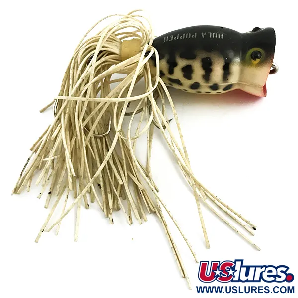 Fred Arbogast Hula Popper, Tiger, 8g, gonnellino gomma, #5858