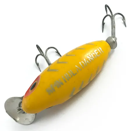 Fred Arbogast Spin Hula Dancer Esca, Giallo, 6.5g, Paletta Metallo, #5864