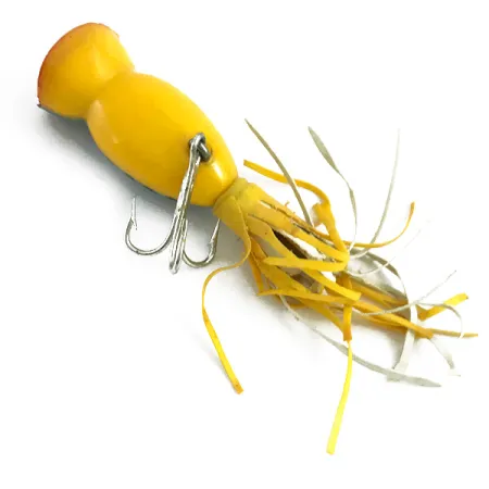 Fred Arbogast Hula Popper, Fire Tiger, 3g, Gonna in gomma, #5867