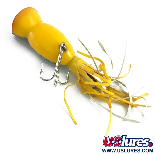 Fred Arbogast Hula Popper, Fire Tiger, 3g, Gonna in gomma, #5867