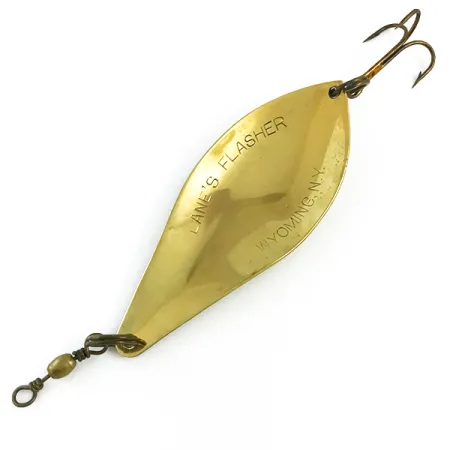 Lanes Tackle & Bait Lane's Flasher Ondulante, Ottone, 19g, Vintage, #5869