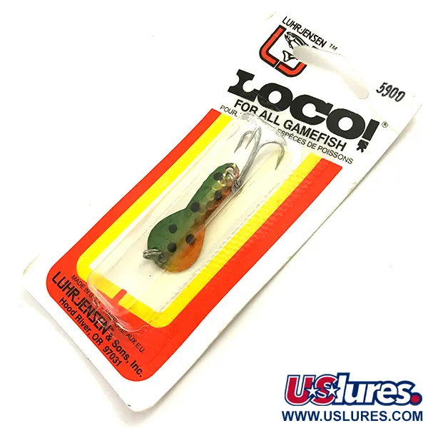 Luhr Jensen Loco 1UV Cucchiaino, Pesce persico, 4g, UV, #5900
