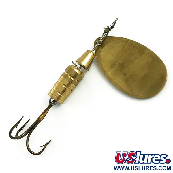 Mepps Aglia 3 (1950s) Cucchiaino, Ottone, 7g, Vintage, #5908