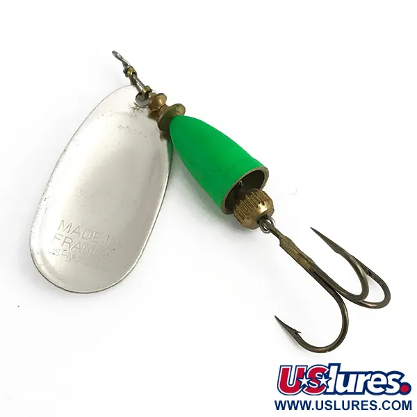 Blue Fox Super Vibrax 5 UV Rotante, Argento / Verde, 13g, UV, #6104