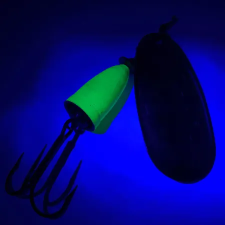 Blue Fox Super Vibrax 5 UV Rotante, Argento / Verde, 13g, UV, #6104