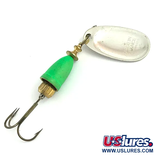 Blue Fox Super Vibrax 3 UV Cucchiaino, Argento/Verde, 8g, UV, #5927