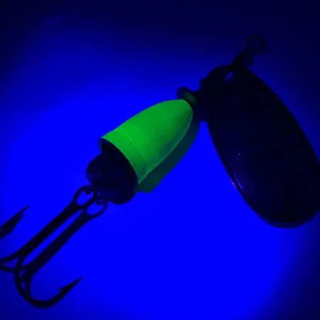 Blue Fox Super Vibrax 3 UV Cucchiaino, Argento/Verde, 8g, UV, #5927