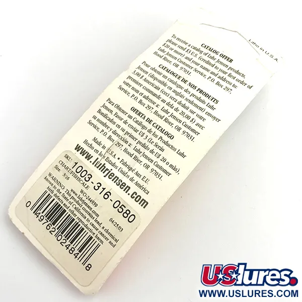 Luhr Jensen Krocodile UV Ondulante, Yellow, 7g, UV Finish, #5922