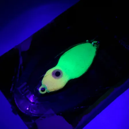 Lindy Frostee Jigging Spoon, Chartreuse UV Glow, 7g, UV Glow, #5924