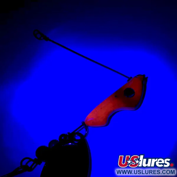 Erie Dearie Walleye Killer Spinner, Nickel / Rosso, 14g, UV, #5932