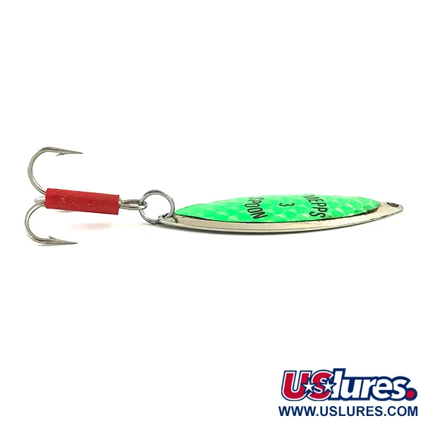 Mepps Spoon 3 Ondulante, Nickel / Green UV, 13g, Reattivo UV, #5936