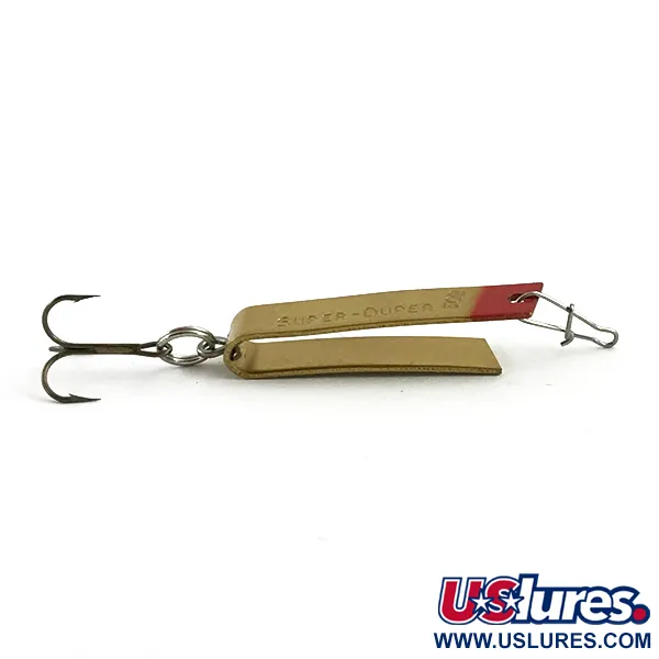 South Bend Super-Duper 502 Ondulante, Oro/Rosso, 2,5g, Vintage, #5952