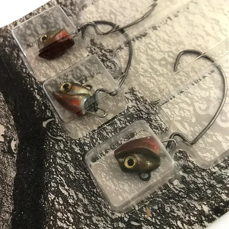 DUH!!! Head jig heads Kit Testine Piombate, Olive / Red / Black, 7g, Amo Offset, #9462