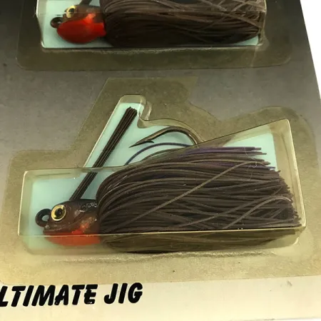 DUH Ultimate Weedless Jig UV Jig antialga, Marrone / Rosso, 12g, #6294