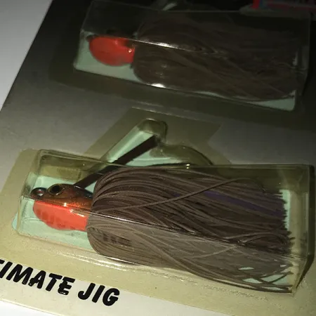 DUH Ultimate Weedless Jig UV Jig antialga, Marrone / Rosso, 12g, #6294