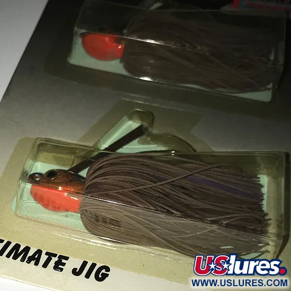 DUH Ultimate Weedless Jig UV Jig antialga, Marrone / Rosso, 12g, #6294