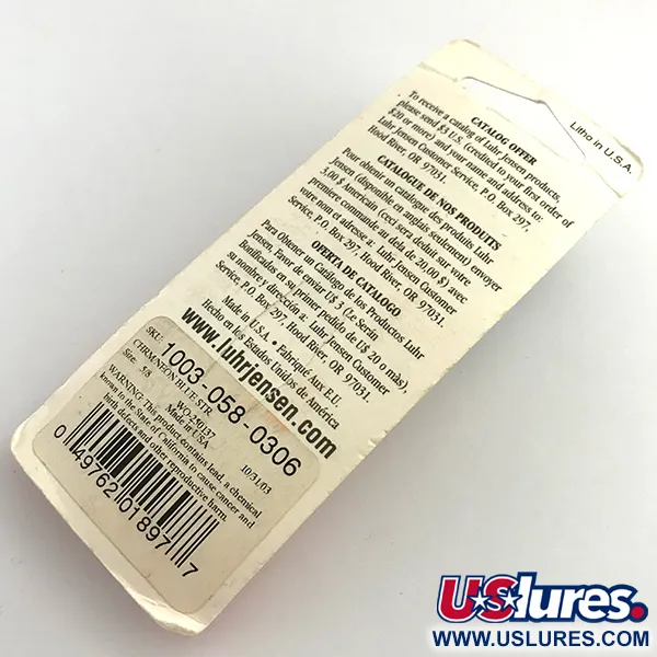 Luhr Jensen Krocodile Die #4 Ondulante, Nichel/Blu, 17,7g, #1003-058-0306