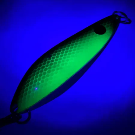 Red Eye Lures The Perfect Minnow UV Ondulante, Verde/Nero, 14g, #5962