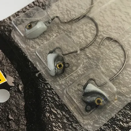 DUH!!! Head jig heads kit, Bianco / Nero, 7g, Amo Offset, #6295