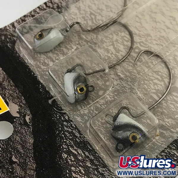 DUH!!! Head jig heads kit, Bianco / Nero, 7g, Amo Offset, #6295