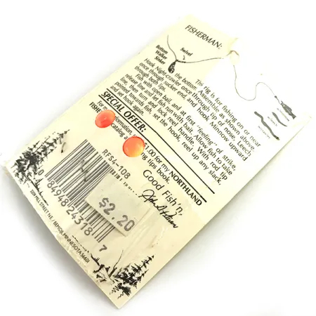 Northland Live Fishing Bait Roach Rig UV Montatura, Arancio, UV, #5967