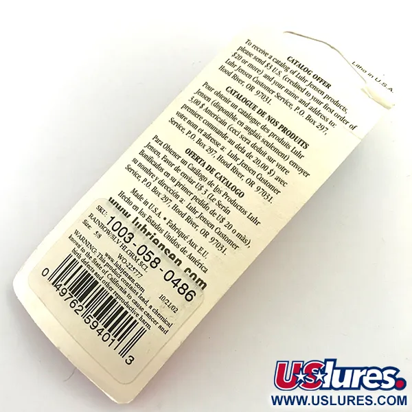 Luhr Jensen Krocodile Die #4 Ondulante, Rainbow, 19g, #1003-058-0486