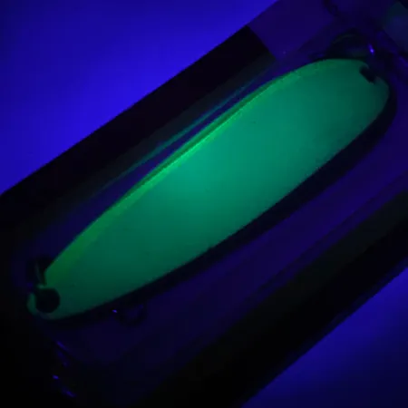 Luhr Jensen Krocodile Die #4 Glow Ondulante, Bianco / Verde, 19g, #5971