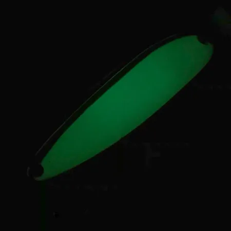 Luhr Jensen Krocodile Die #4 Glow Ondulante, Bianco / Verde, 19g, #5971