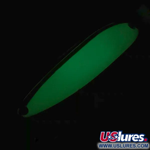 Luhr Jensen Krocodile Die #4 Glow Ondulante, Bianco / Verde, 19g, #5971
