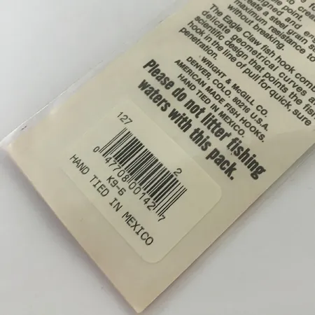 Eagle Claw Snelled Hooks 2 Ami montati, Bronzo, 6 pz, #5973