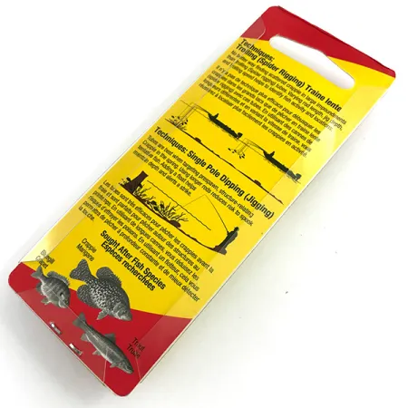 Johnson Crappie Buster Tubes Esche morbide, Bianco/Chartreuse, #5987