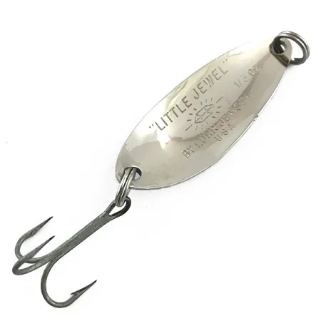 Luhr Jensen Little Jewel Cucchiaino, Nichel martellato/Blu, 9g, #5997