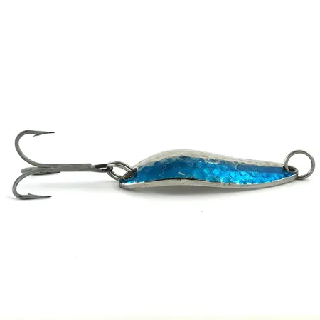 Luhr Jensen Little Jewel Cucchiaino, Nichel martellato/Blu, 9g, #5997