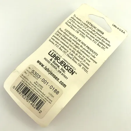 Ondulante Luhr Jensen Loco 1Glow, Bianco/Verde, 4g, UV Glow, #5303-001-0188