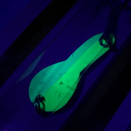 Ondulante Luhr Jensen Loco 1Glow, Bianco/Verde, 4g, UV Glow, #5303-001-0188