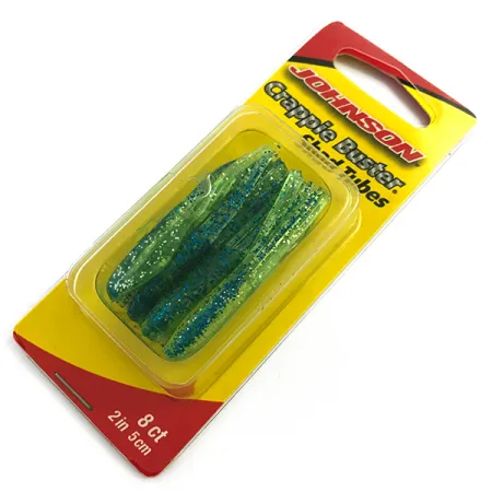 Johnson Crappie Buster Shad Tubes UV esca siliconica