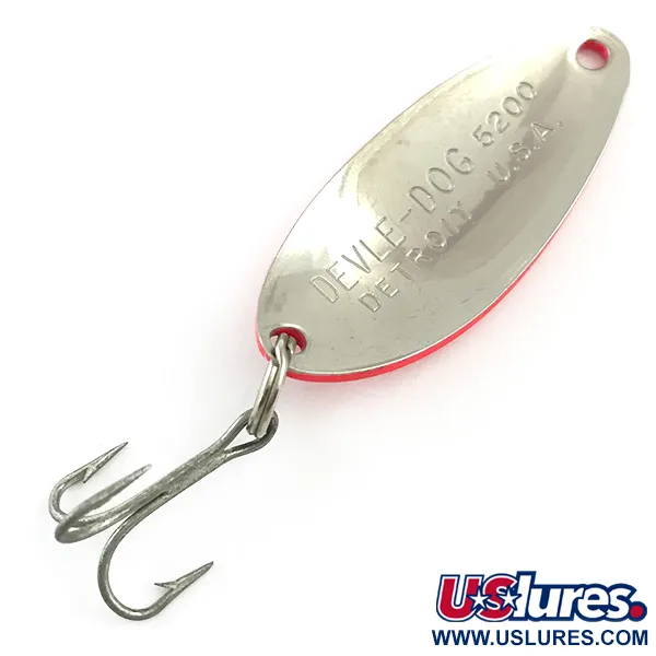 Cucchiaino Eppinger Dardevle Devle Dog 5200 UV, Rosso/Nero, 7g, #6028