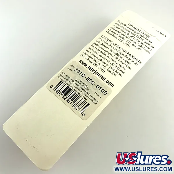 Luhr Jensen P.J.POP, 17g, Perla / Rosso, Popper in legno #7158