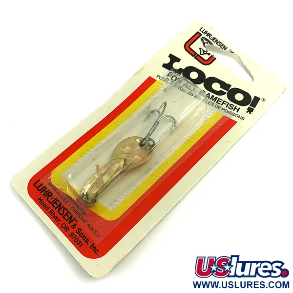 Luhr Jensen Loco 1 Ondulante, Oro, 4g, Prism Lite, #6052