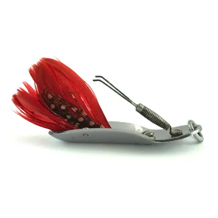 Pflueger Chum 3 Ondulante Antialga, Nichel / Rosso, 14g, #6062