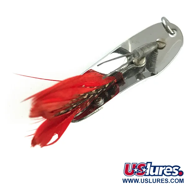Pflueger Chum 3 Ondulante Antialga, Nichel / Rosso, 14g, #6062