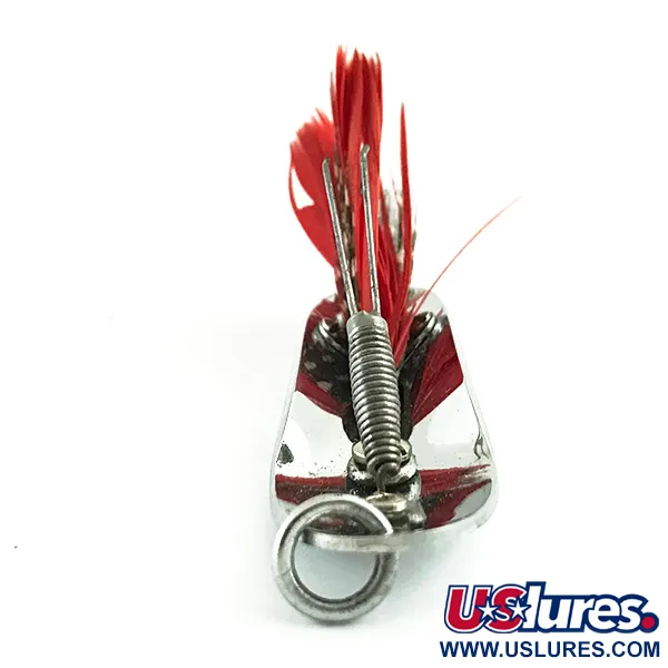 Pflueger Chum 3 Ondulante Antialga, Nichel / Rosso, 14g, #6062