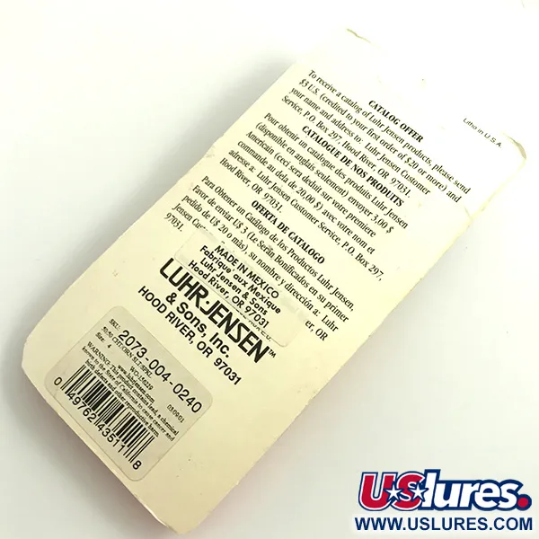 Luhr Jensen Tee Spoon Cucchiaino, Verde/Giallo Fluo, 14g, UV, #6069