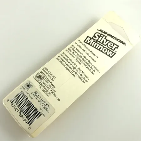 Johnson Weedless Silver Minnow Ondulante, Fire Tiger/Nickel, 14g, #6308