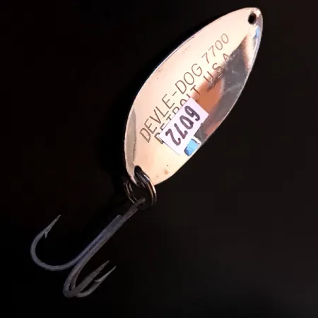 Eppinger Dardevle Devle Dog 7700 Ondulante, Nichel/Blu, 14g, #6072